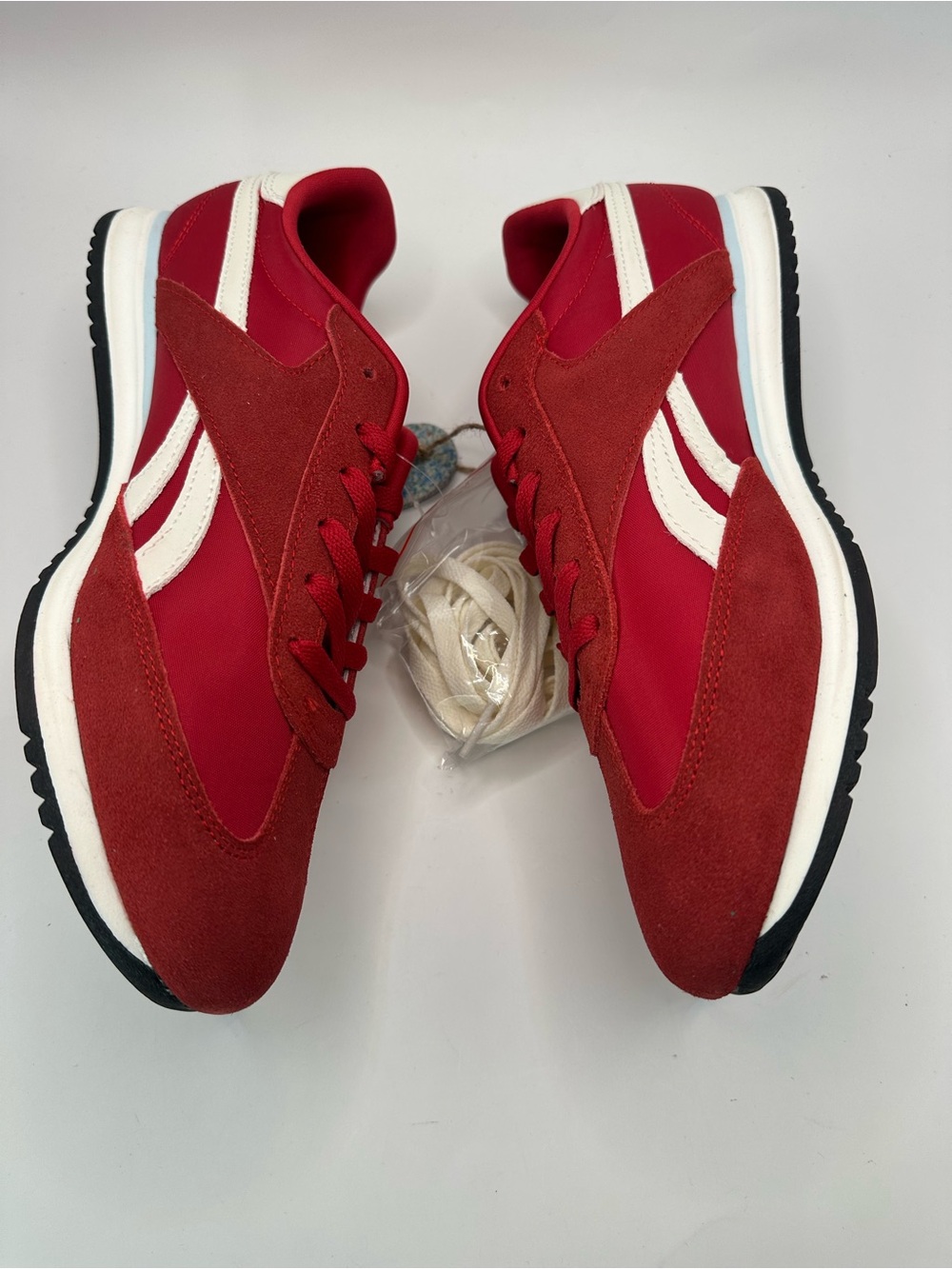Reebok Red & White Retro Runner Sneakers - Picture 3 of 8